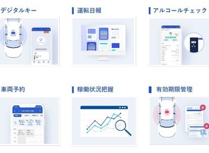 東海理化のアルコールチェック対応の社用車管理システム「Bqey」