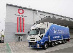 大和ハウスグループの大和物流と自動運転技術開発のT2が自動運転トラックを活用した住宅建材輸送の実証実験