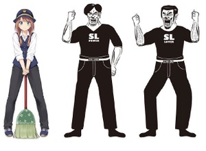 群馬の鉄道5社は「鉄道むすめ」と「SL兄弟」をコラボしたスタンプラリーを行う。画像は上信電鉄「鉄道むすめ」キャラクターの「北原ゆうき」（左）と、JR「SL兄弟」キャラクターの「出五一郎」（中央）と「白井二郎」（右）。