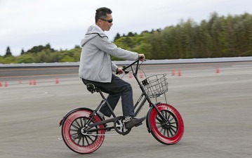 「空気いらず」の時代がすぐソコに…自転車用次世代タイヤ、エアフリーに初試乗 画像