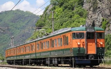 115系湘南色がJR篠ノ井線へ…しなの鉄道が「湘南色で行く」列車 7月30日 画像