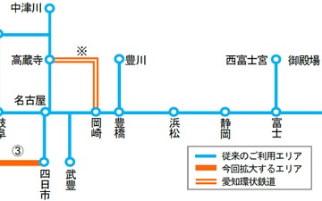 JR東海のICカード「TOICA」2019年春にエリア拡大…愛知環状鉄道も導入へ 画像