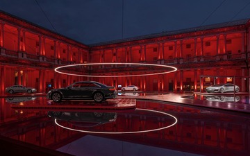 アウディ A6 新型がアート作品に、まるで空中散歩…ミラノデザインウィーク 画像