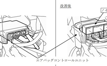 【リコール】トヨタ ヴォルツ 走行中にエアバッグが展開するおそれ 画像