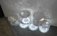 【テクノフロンティア16】電池いらずの防水型LEDソーラーランタン、8時間充電で8時間点灯…篠原電機 画像