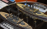 【静岡ホビーショー16】ハセガワ、新作ウォーターライン「日本海軍 戦艦 三笠」を展示 画像
