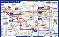 東京の鉄道6社局、訪日客向け観光マップ作成 10月1日から配布 画像
