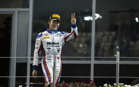 松下信治、GP2アブダビ戦のレース1で2位表彰台を獲得 画像