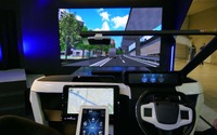 【東京オートサロン2017】巨大スクリーンを使い、自動運転の世界をリアル体感…パイオニア 画像