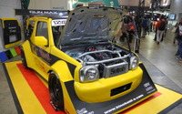 【東京オートサロン2017】改造車“黄色い弾丸”、外見はジムニーだが中身はシルビア…キノクニ 画像