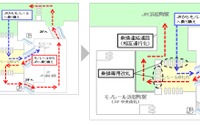 浜松町駅のJR・モノレール改札を統合へ 2018年3月 画像