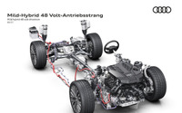 アウディ A8 新型、マイルドハイブリッドを標準装備---48V 画像