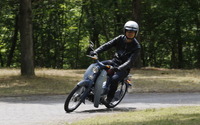 【ホンダコレクションホール 歴代カブ試乗】歴史的大ヒットも納得…初代スーパーカブC100 画像