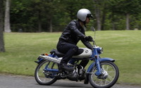 【ホンダコレクションホール 歴代カブ試乗】ムンムンと漂う60'sホンダレーシング魂…スポーツカブC110 画像