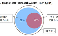 カー用品購入でネット通販利用、3人に1人は経験アリ…GfKジャパン調べ 画像