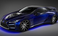 【SEMA 2017】レクサス LC の映画『ブラックパンサー』仕様登場へ…ビブラニウムからブーストパワー想定 画像