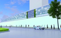 西武鉄道、東村山駅の防風壁デザイン案を決定…高架化工事が進行中 画像