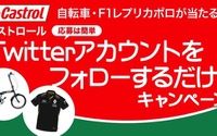 【プレゼント】カストロールTwitterをフォローして、自転車・レプリカポロシャツをGET! 画像