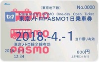 東京のICカード地下鉄1日乗車券が無記名『PASMO』も対象に 3月17日から…子供用はなし 画像