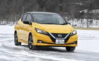 【日産 リーフ 氷上試乗】スポーツカーを自在に操っているかのように軽快…木下隆之 画像