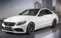 メルセデスAMG C63 全車に改良新型、新グリルが最強の証…ニューヨークモーターショー2018 画像