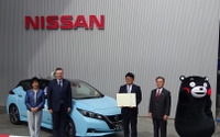 日産、全車リーフ導入した熊本県のタクシー会社に感謝状 画像