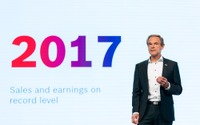 ボッシュの税引き前利益17%増、コネクトカーや電動化が貢献 2017年通期決算 画像