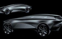 アストンマーティン ラゴンダ EV、ティザースケッチ…2021年発表へ 画像