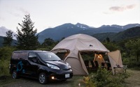 環境に優しい屋外レストラン、乗鞍高原にオープン…e-NV200 から電力供給 10月末まで 画像