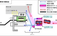 気仙沼線BRT、柳津駅でも構内で列車と接続…専用道区間も増加 7月1日ダイヤ改正 画像