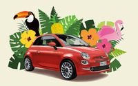 フィアット 500、南国をイメージしたトロピカル仕様の限定モデル発売へ 画像