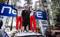 【WRC 第8戦】トヨタ、フィンランド戦を2年連続制覇…タナク完勝、豊田社長も現地で歓喜 画像