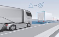 ボッシュ、大型トラックに最新の先進運転支援…歩行者や自転車との衝突を回避 画像