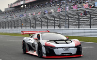バーチャルから実車へ、アウディ e-tronビジョングランツーリスモ が富士スピードウェイを疾走! 画像
