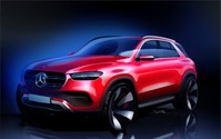 メルセデス GLE 新型、ティザースケッチ…「退屈な部分は全くない」 画像