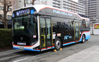 京急バス、燃料電池バスSORAを公開---3月1日から東京お台場地区で運行開始 画像
