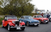 ゆるキャラと旧車がコラボ…世界キャラクターさみっとin羽生でクラシックカーの展示 画像
