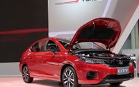 ホンダ シティ の駐車ブレーキは電動ではなくサイドレバー式…タイランドモーターエクスポ2019 画像