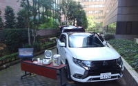 冷蔵庫を開けると拍手…三菱 アウトランダーPHEV で電源支援 台風15号 画像