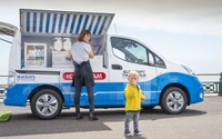 日産が電動のアイスクリーム移動販売車を提案、e-NV200 ベース…CES 2020 画像