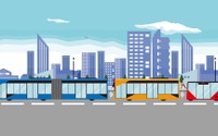 BRTの自動運転、JR西日本とソフトバンクが共同開発…隊列走行を可能に　2020年代半ばに技術確立 画像