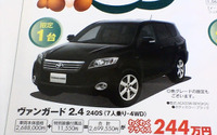 【明日の値引き情報】トヨタか輸入車か…SUVやRVが安い 画像
