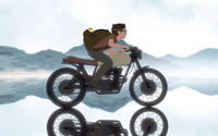飛べない小鳥とともに走るバイク、台詞のない世界---長編アニメ映画、12月公開 画像