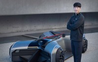 2050年の日産 GT-R、学生の卒業制作がフルサイズに…単なる自動運転EVではない 画像