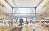2階に乗り入れる路面電車…広島駅の新駅ビルが3月に着工　2025年春完成予定 画像