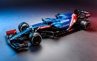 【F1】アルピーヌF1、2021年マシン『A521』レーシングカラー公開「表彰台めざし戦う」 画像