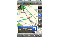 【ケータイナビ '10】動きは軽快、クルクル回転する新感覚の操作性…MapFan for iPhone インプレ後編 画像
