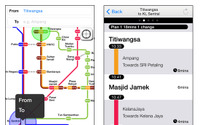 ナビタイム、マレーシア国内向け乗換案内サービスの提供を開始 画像