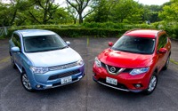 【国産 ミドルSUV 比較】三菱 アウトランダーPHEV & 日産 エクストレイル…スペックから見る“今”のSUV 画像