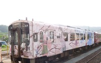 【夏休み】のと鉄道に北陸アニメの新ラッピング車…「花いろ」初代車は8月末まで 画像